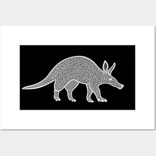 Aardvark - hand drawn animal lovers detailed design Posters and Art